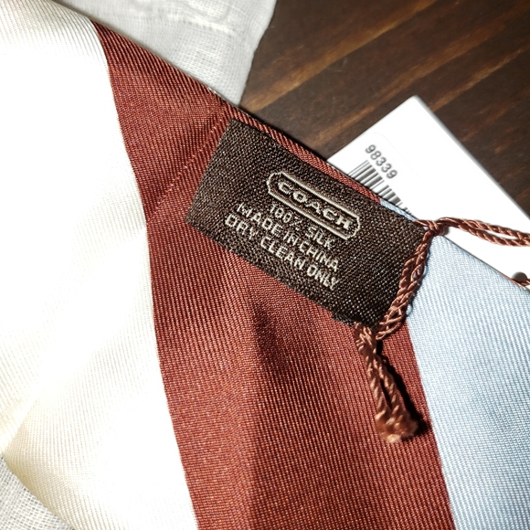 Coach Silk Legacy Signature C Ponytail Bag Ribbon - Picture 5 of 6